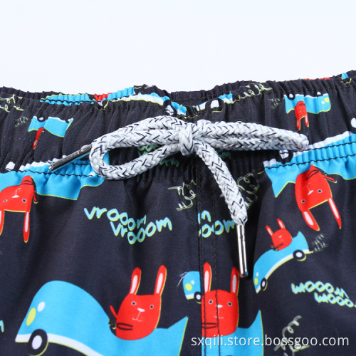 Low Drawstring Sublimation Swim Men Beach Shorts